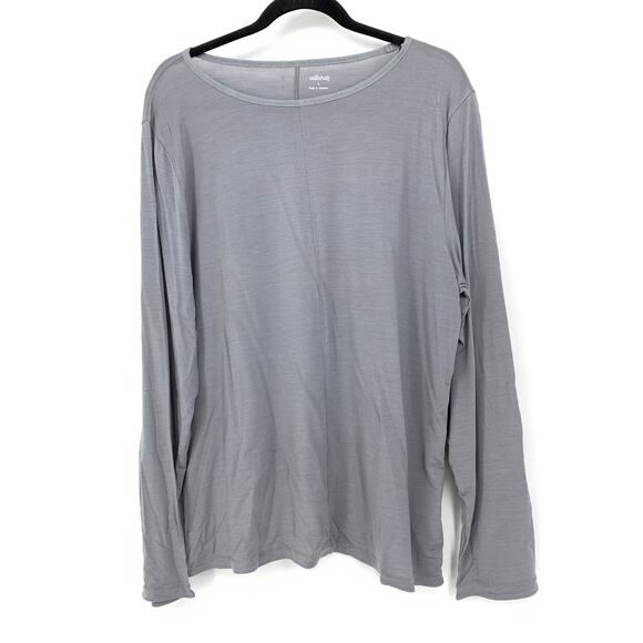 Allbirds Natural Flow Studio Long Sleeve Tee Womens Size Large Medium Gray NEW - Picture 1 of 8